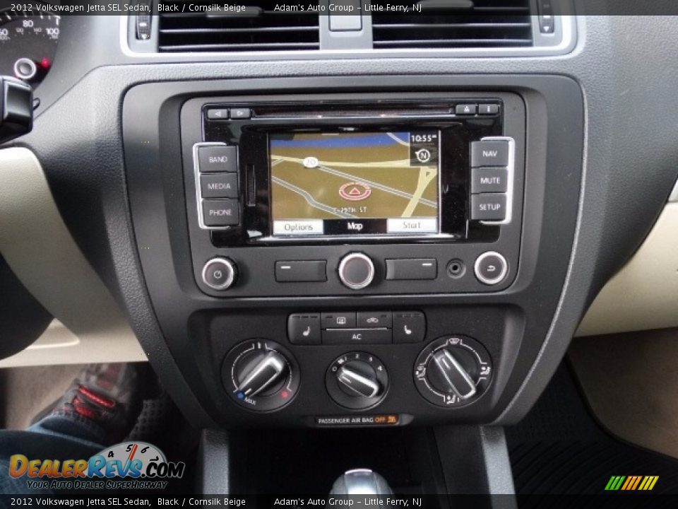 2012 Volkswagen Jetta SEL Sedan Black / Cornsilk Beige Photo #15