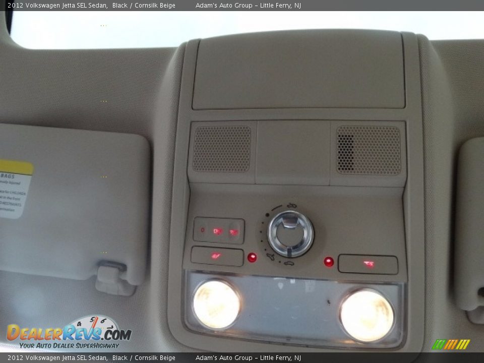 2012 Volkswagen Jetta SEL Sedan Black / Cornsilk Beige Photo #20