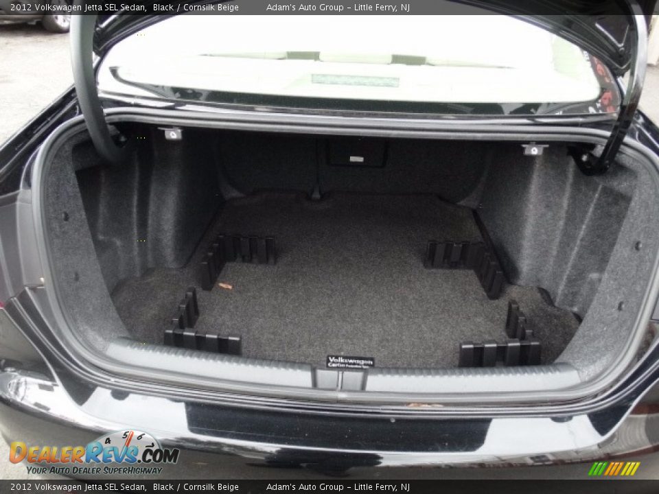 2012 Volkswagen Jetta SEL Sedan Black / Cornsilk Beige Photo #27