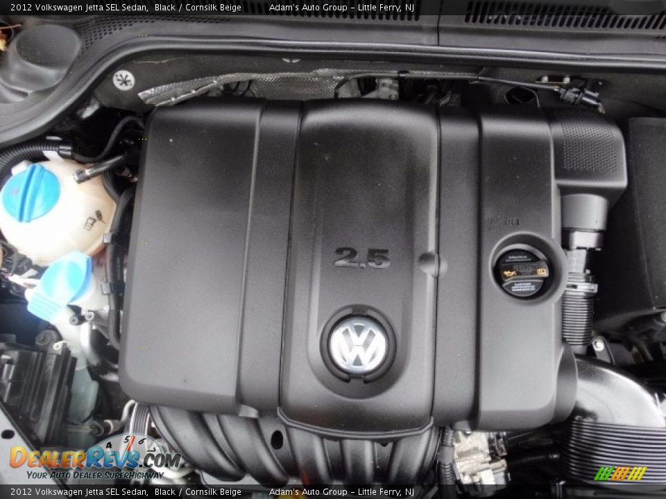 2012 Volkswagen Jetta SEL Sedan Black / Cornsilk Beige Photo #32