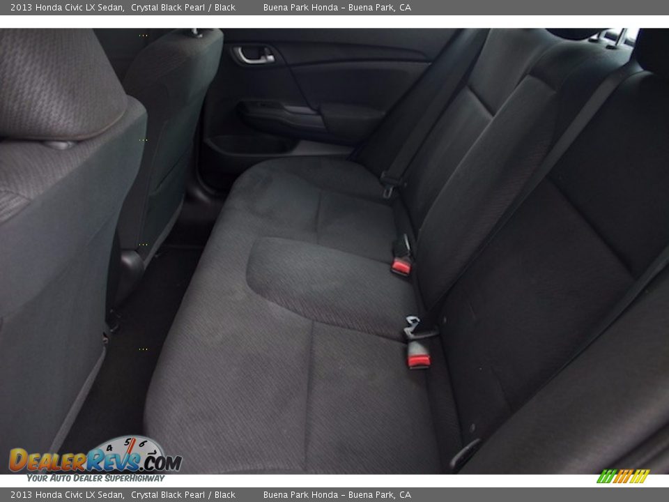 2013 Honda Civic LX Sedan Crystal Black Pearl / Black Photo #4