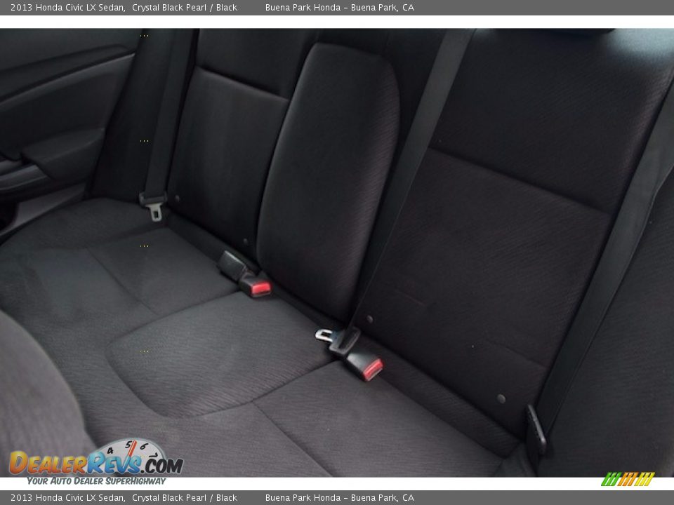 2013 Honda Civic LX Sedan Crystal Black Pearl / Black Photo #15