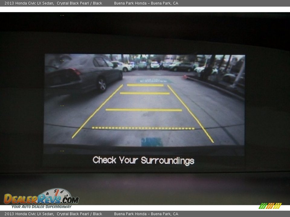 2013 Honda Civic LX Sedan Crystal Black Pearl / Black Photo #21