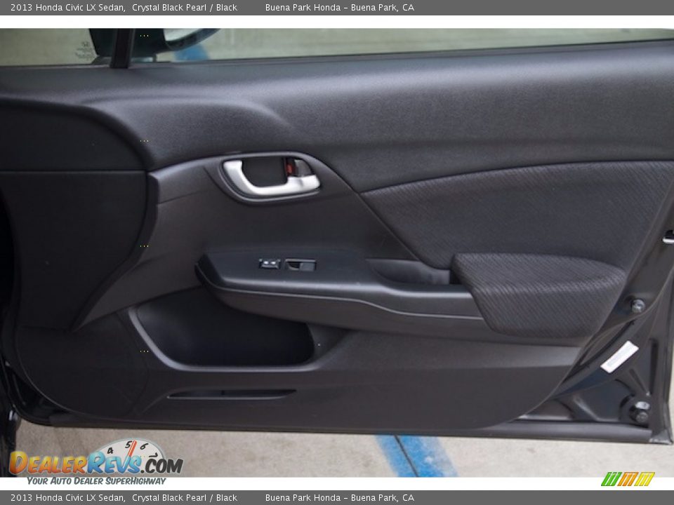 2013 Honda Civic LX Sedan Crystal Black Pearl / Black Photo #25
