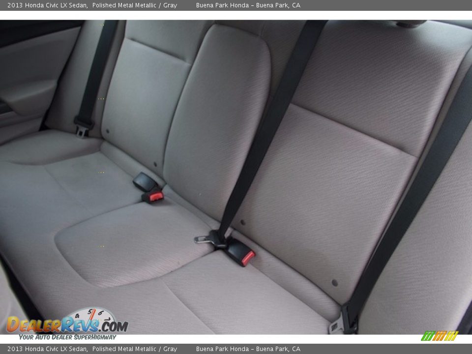 2013 Honda Civic LX Sedan Polished Metal Metallic / Gray Photo #15