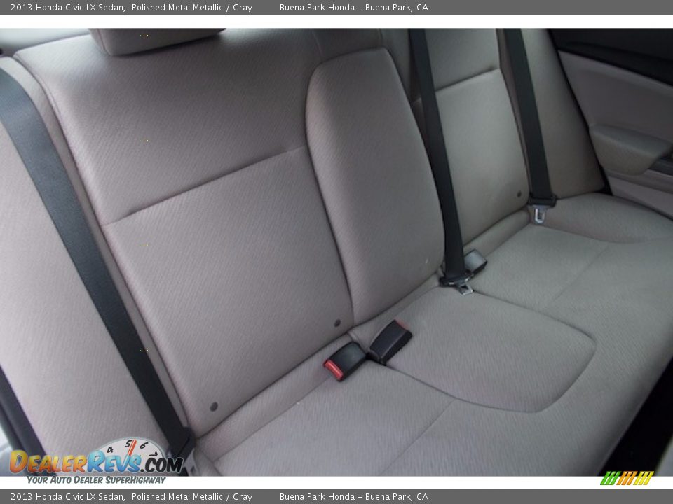2013 Honda Civic LX Sedan Polished Metal Metallic / Gray Photo #17