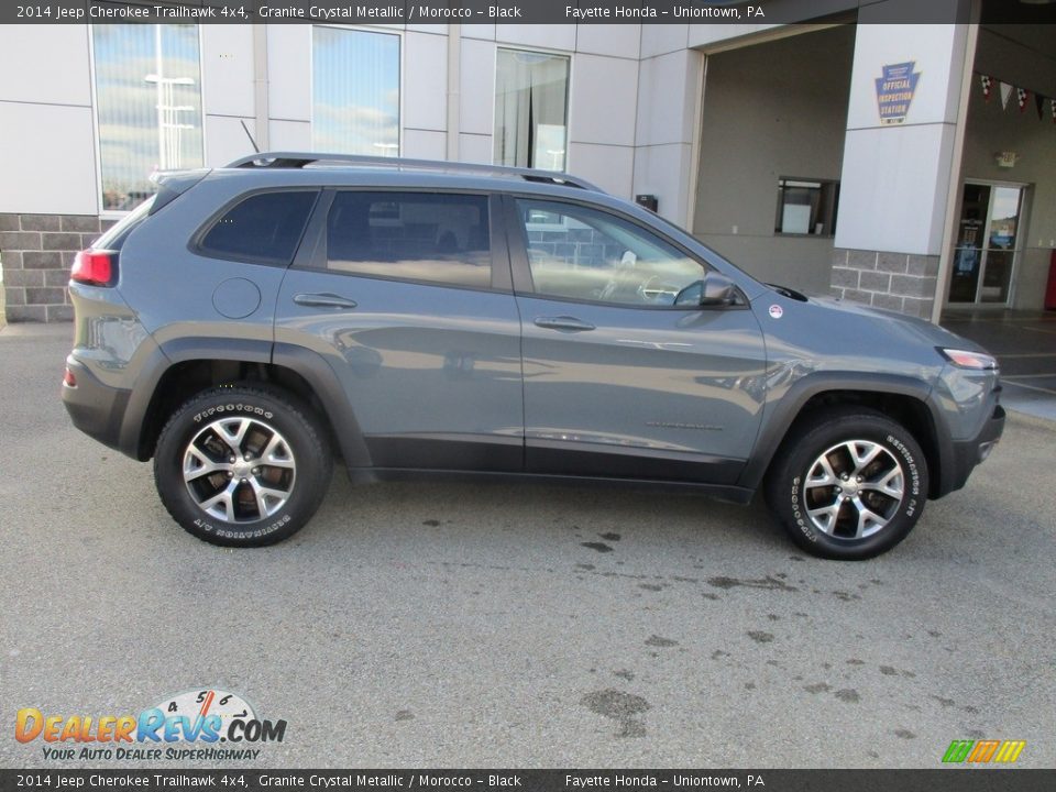 2014 Jeep Cherokee Trailhawk 4x4 Granite Crystal Metallic / Morocco - Black Photo #2