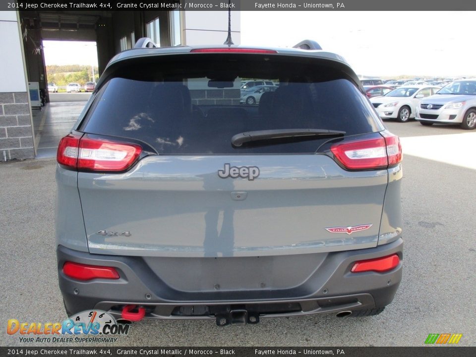 2014 Jeep Cherokee Trailhawk 4x4 Granite Crystal Metallic / Morocco - Black Photo #3