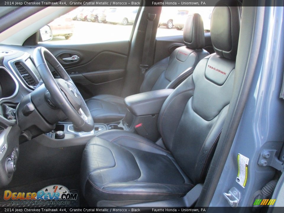 2014 Jeep Cherokee Trailhawk 4x4 Granite Crystal Metallic / Morocco - Black Photo #8