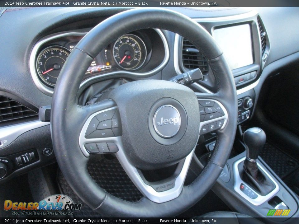 2014 Jeep Cherokee Trailhawk 4x4 Granite Crystal Metallic / Morocco - Black Photo #11