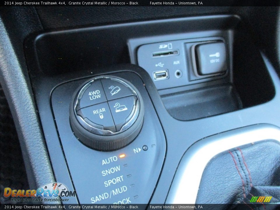 2014 Jeep Cherokee Trailhawk 4x4 Granite Crystal Metallic / Morocco - Black Photo #15
