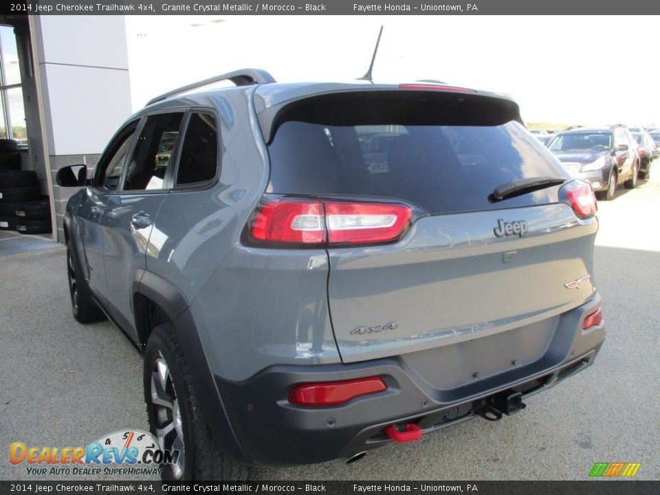 2014 Jeep Cherokee Trailhawk 4x4 Granite Crystal Metallic / Morocco - Black Photo #17
