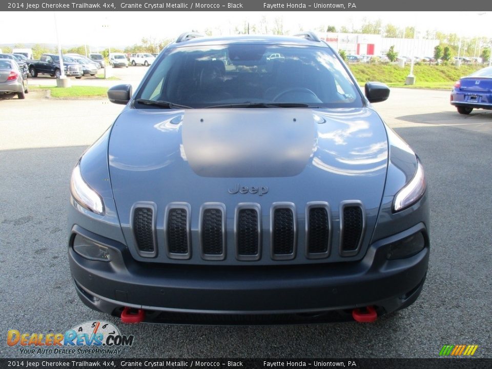 2014 Jeep Cherokee Trailhawk 4x4 Granite Crystal Metallic / Morocco - Black Photo #19