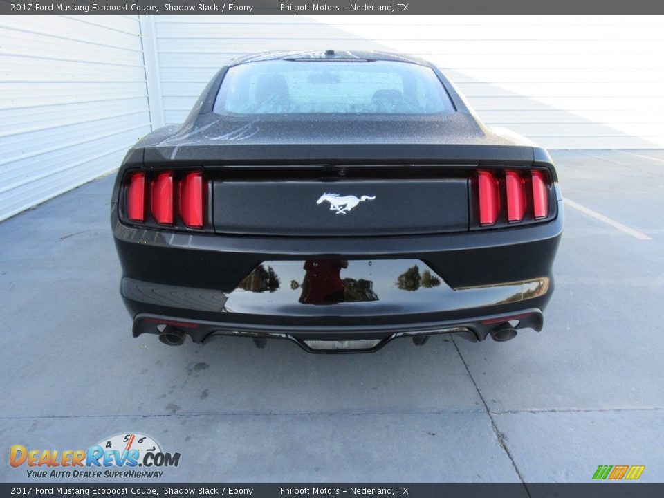 2017 Ford Mustang Ecoboost Coupe Shadow Black / Ebony Photo #5