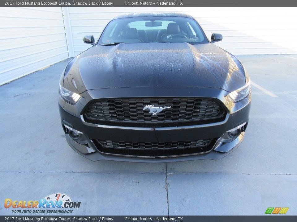 2017 Ford Mustang Ecoboost Coupe Shadow Black / Ebony Photo #8