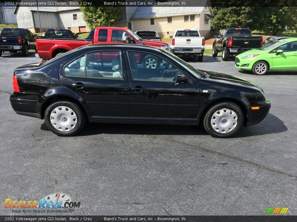 2002 Volkswagen Jetta GLS Sedan Black / Grey Photo #3