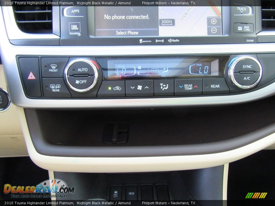 2016 Toyota Highlander Limited Platinum Midnight Black Metallic / Almond Photo #29