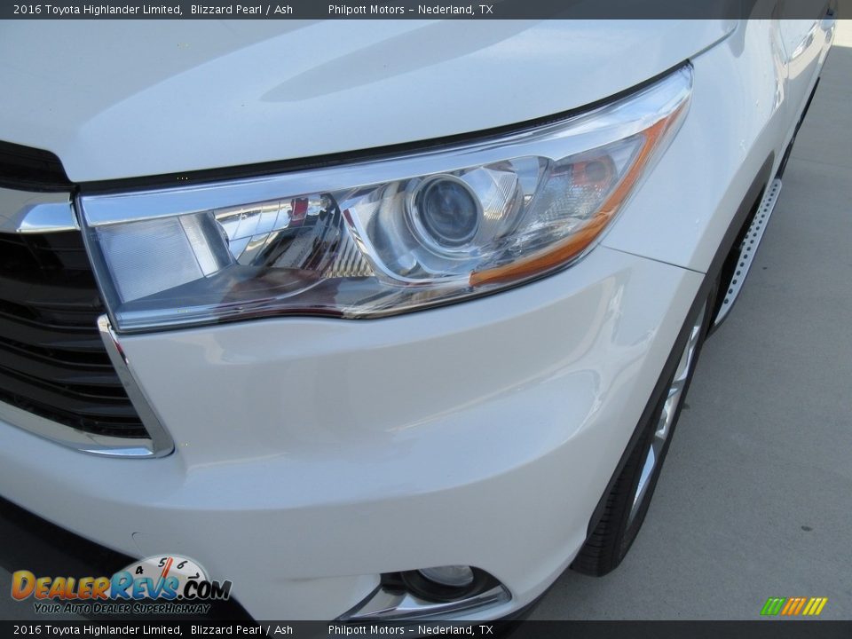 2016 Toyota Highlander Limited Blizzard Pearl / Ash Photo #9