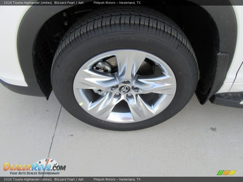 2016 Toyota Highlander Limited Blizzard Pearl / Ash Photo #11