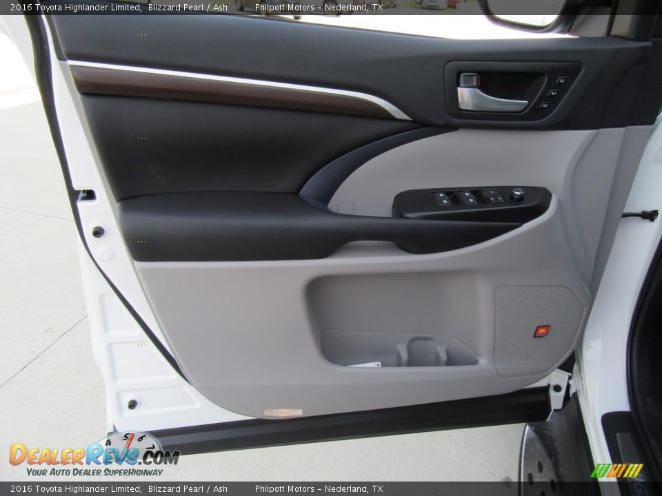 2016 Toyota Highlander Limited Blizzard Pearl / Ash Photo #21
