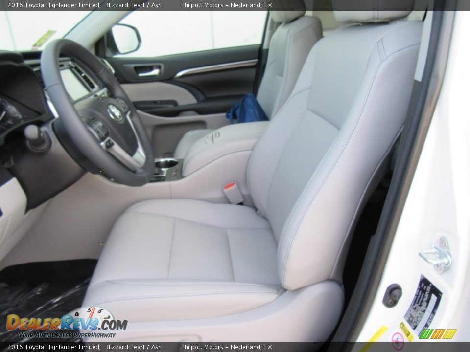 2016 Toyota Highlander Limited Blizzard Pearl / Ash Photo #23