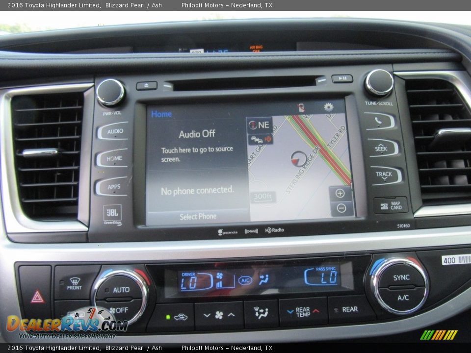 2016 Toyota Highlander Limited Blizzard Pearl / Ash Photo #28