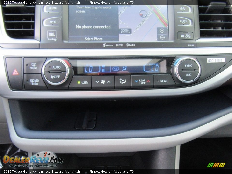 2016 Toyota Highlander Limited Blizzard Pearl / Ash Photo #29