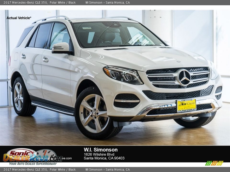 2017 Mercedes-Benz GLE 350 Polar White / Black Photo #1