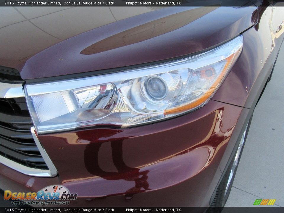 2016 Toyota Highlander Limited Ooh La La Rouge Mica / Black Photo #9
