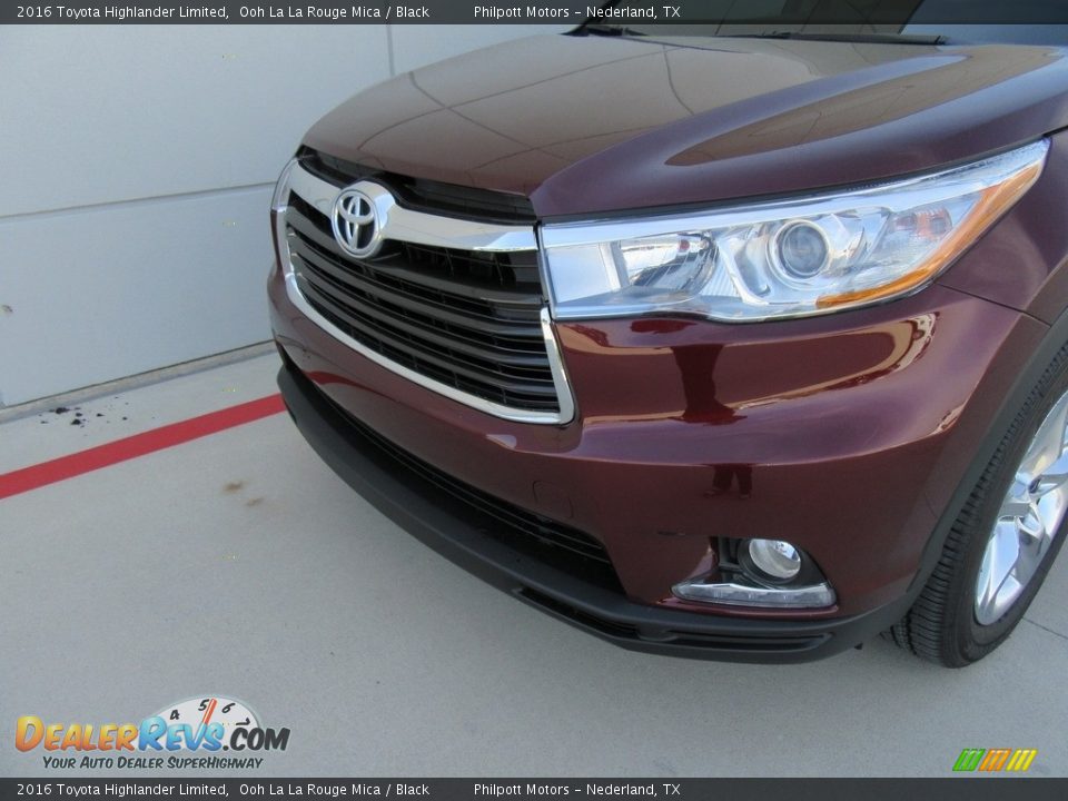 2016 Toyota Highlander Limited Ooh La La Rouge Mica / Black Photo #10