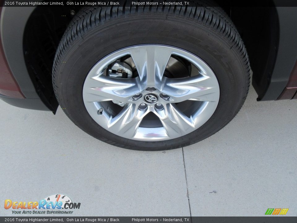 2016 Toyota Highlander Limited Ooh La La Rouge Mica / Black Photo #11
