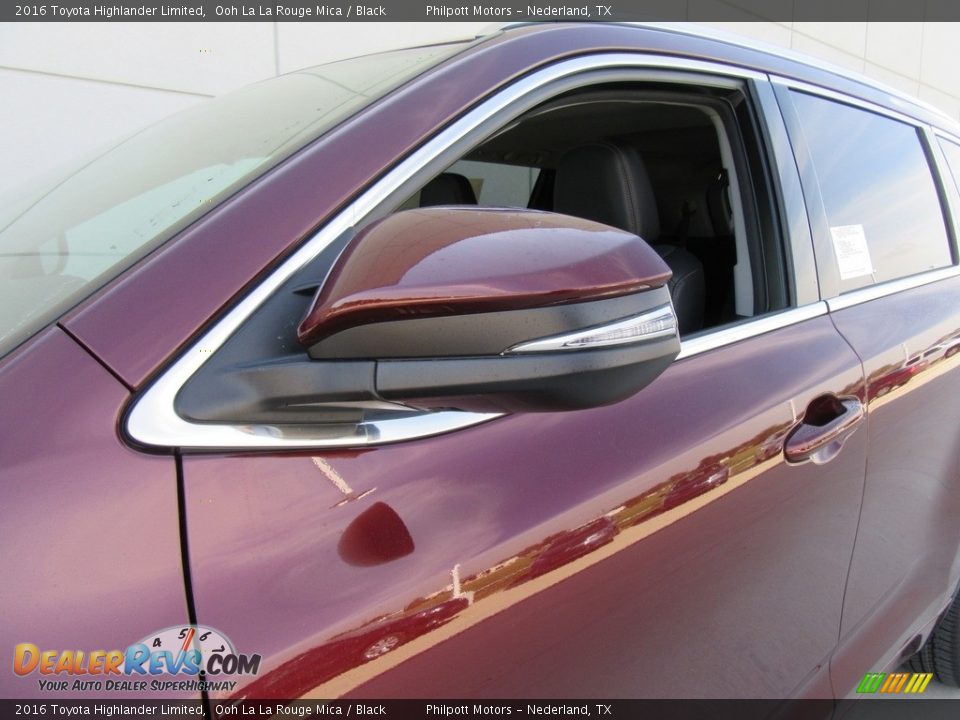 2016 Toyota Highlander Limited Ooh La La Rouge Mica / Black Photo #12