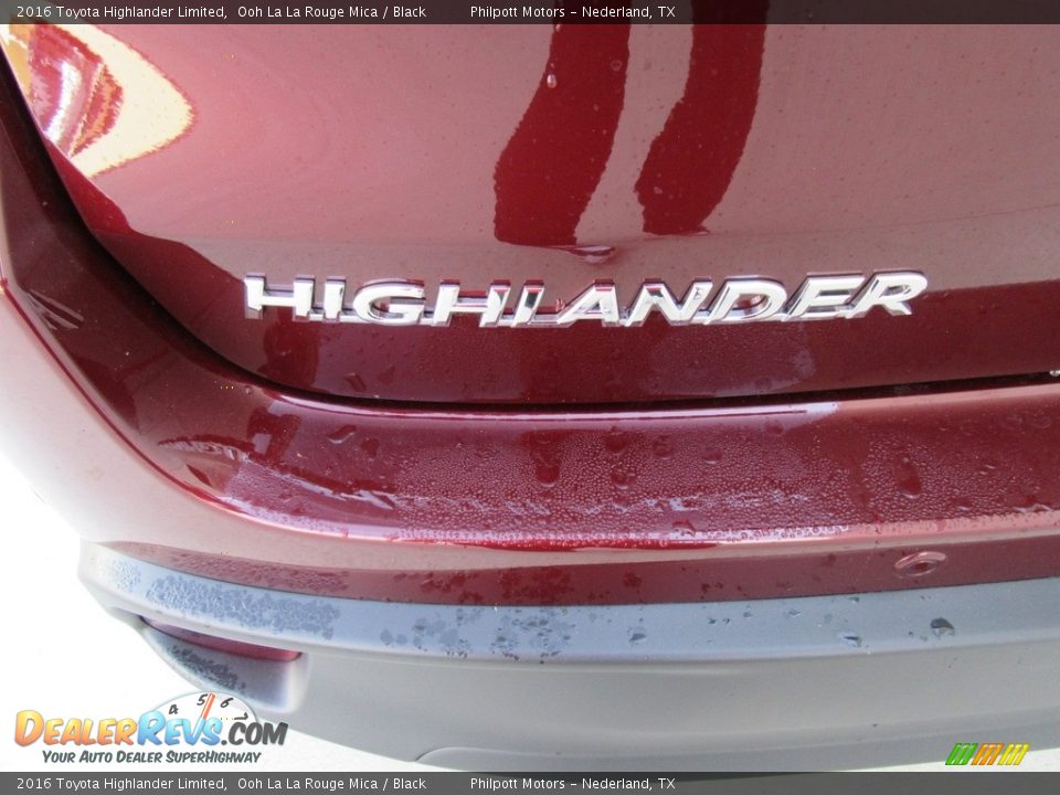 2016 Toyota Highlander Limited Ooh La La Rouge Mica / Black Photo #13