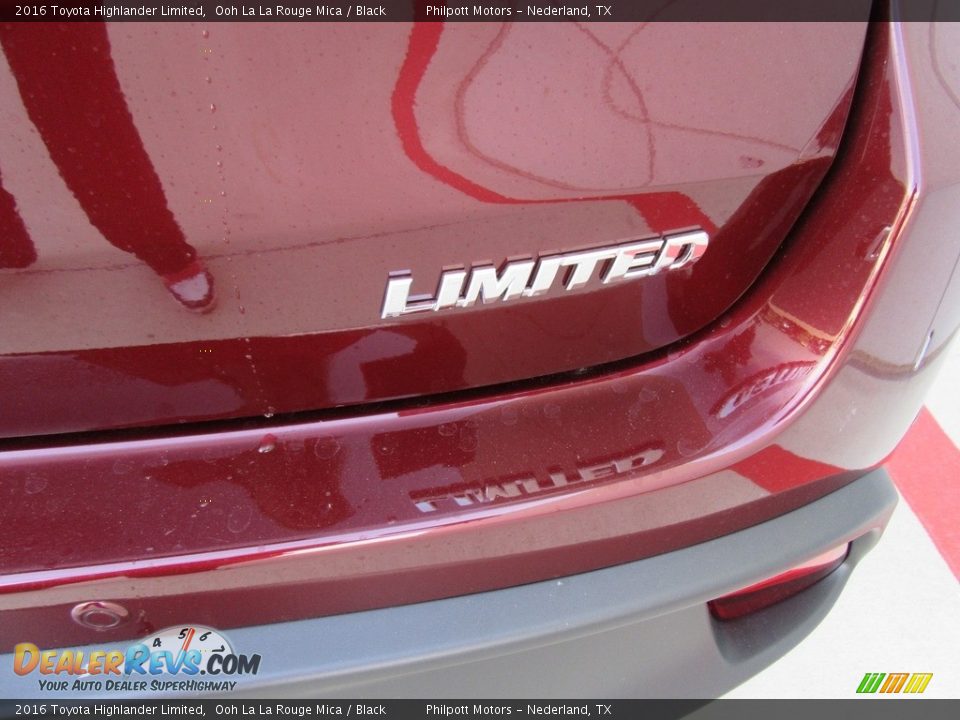 2016 Toyota Highlander Limited Ooh La La Rouge Mica / Black Photo #14