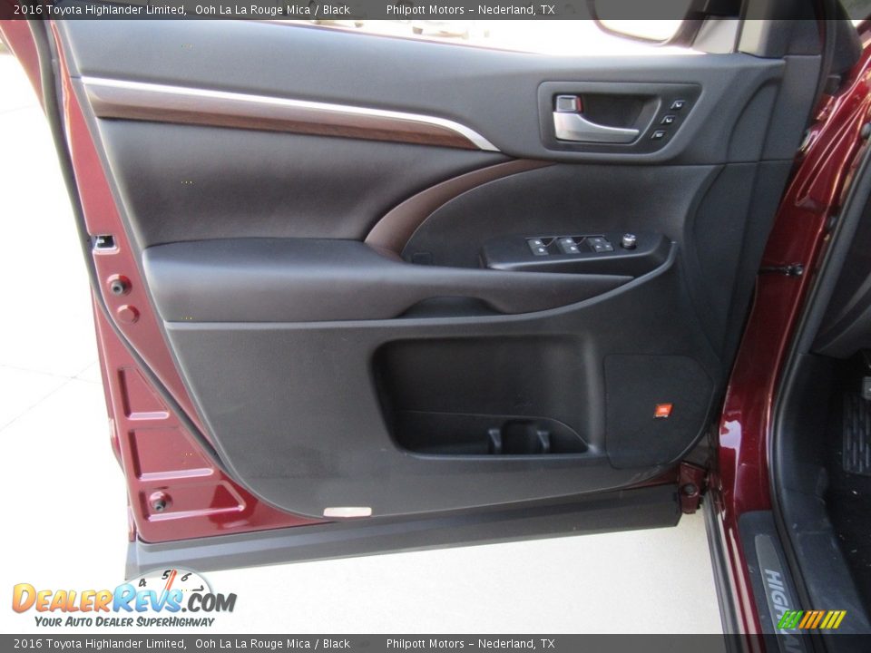 2016 Toyota Highlander Limited Ooh La La Rouge Mica / Black Photo #20