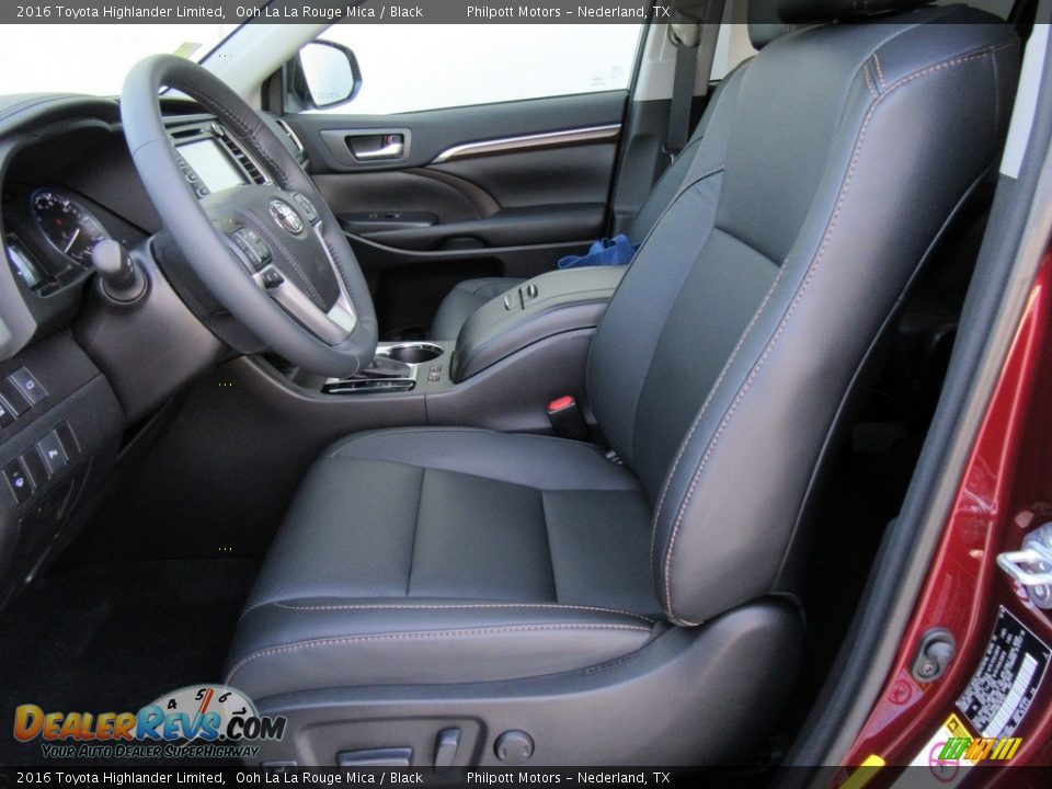 2016 Toyota Highlander Limited Ooh La La Rouge Mica / Black Photo #22