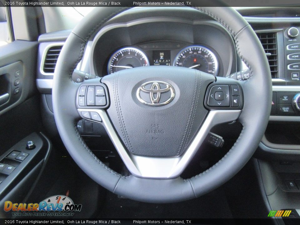 2016 Toyota Highlander Limited Ooh La La Rouge Mica / Black Photo #32