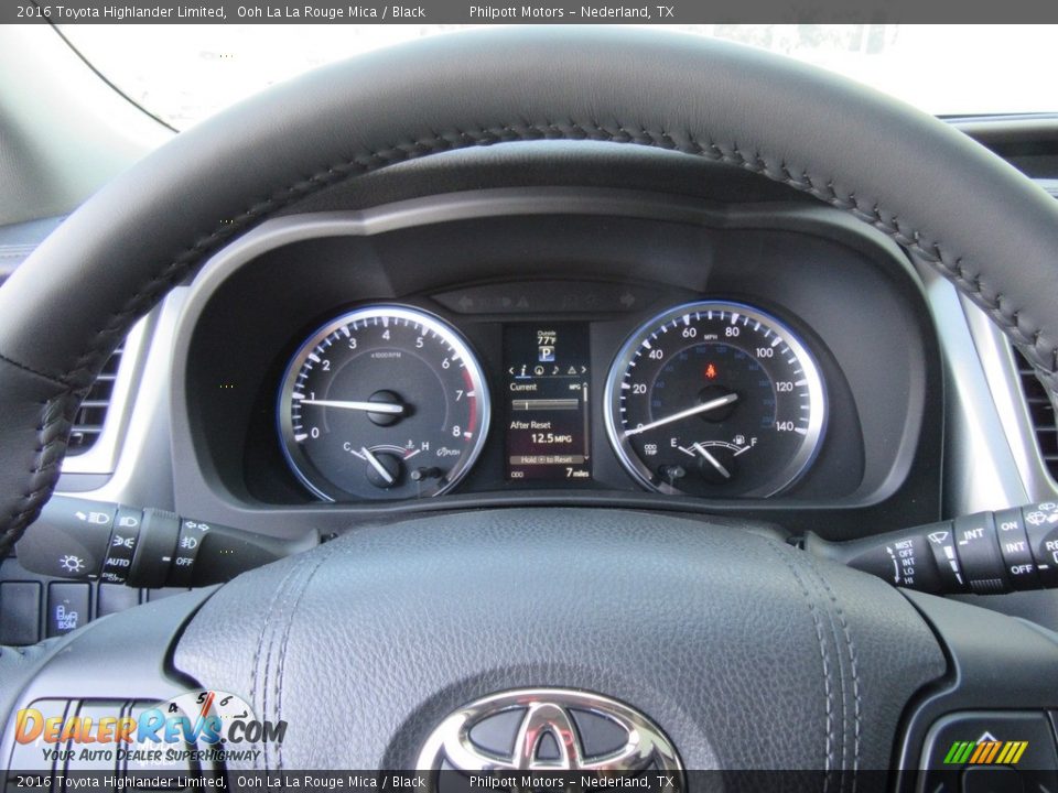 2016 Toyota Highlander Limited Ooh La La Rouge Mica / Black Photo #33