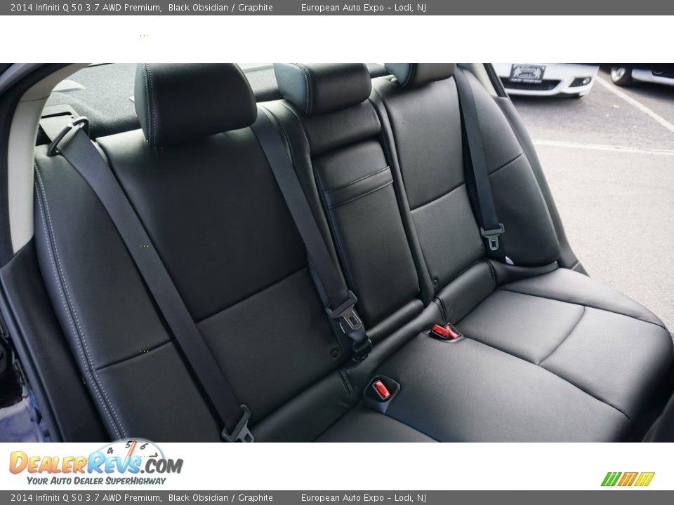 2014 Infiniti Q 50 3.7 AWD Premium Black Obsidian / Graphite Photo #11