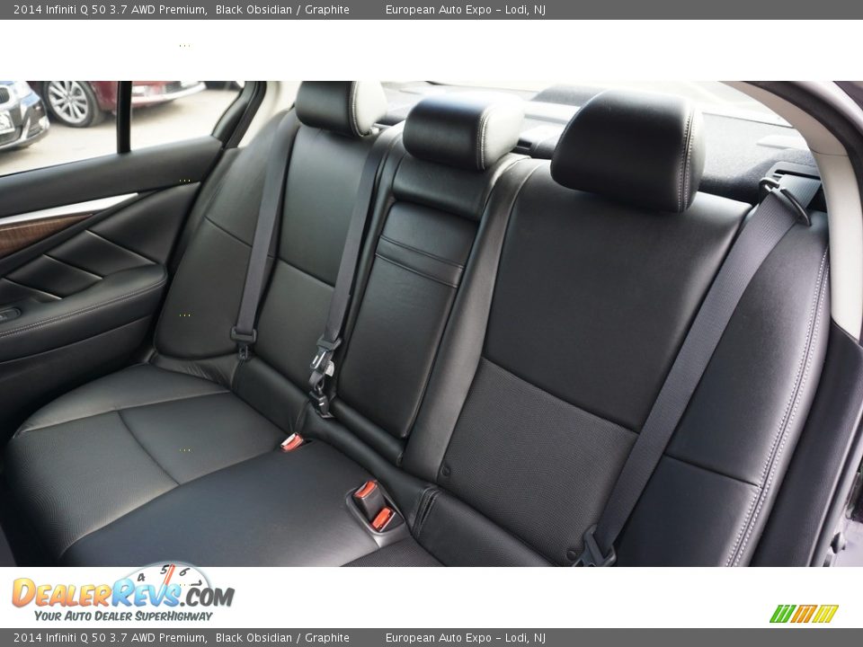2014 Infiniti Q 50 3.7 AWD Premium Black Obsidian / Graphite Photo #12