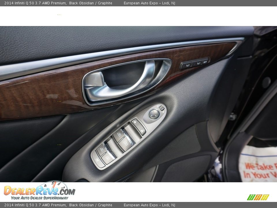 2014 Infiniti Q 50 3.7 AWD Premium Black Obsidian / Graphite Photo #14