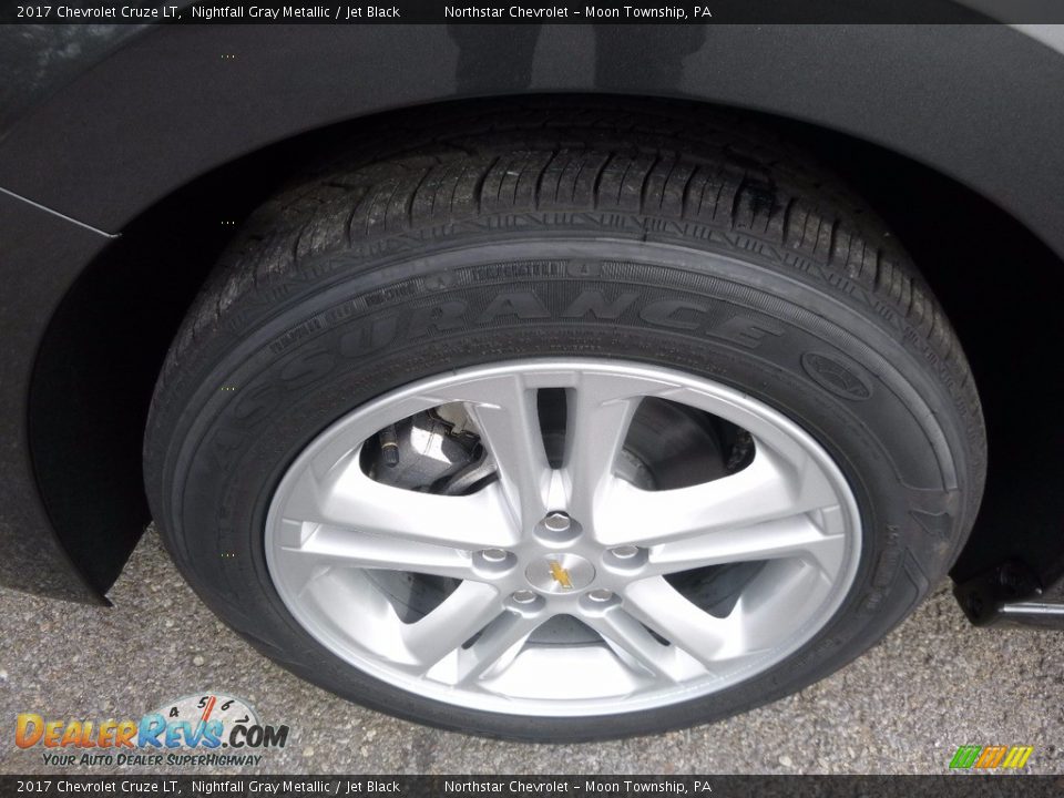 2017 Chevrolet Cruze LT Nightfall Gray Metallic / Jet Black Photo #10