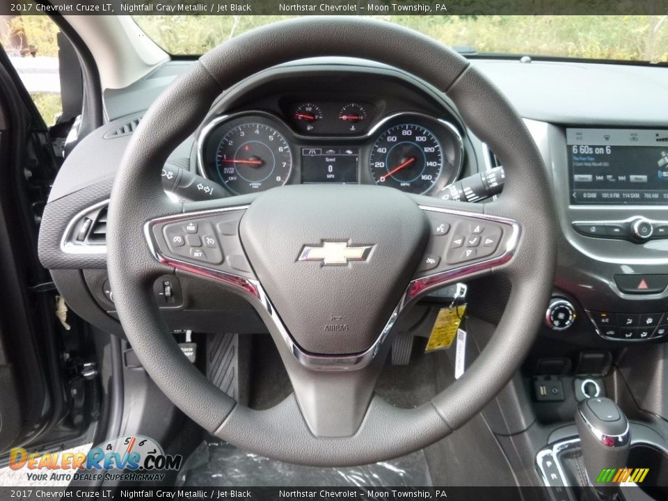 2017 Chevrolet Cruze LT Nightfall Gray Metallic / Jet Black Photo #16