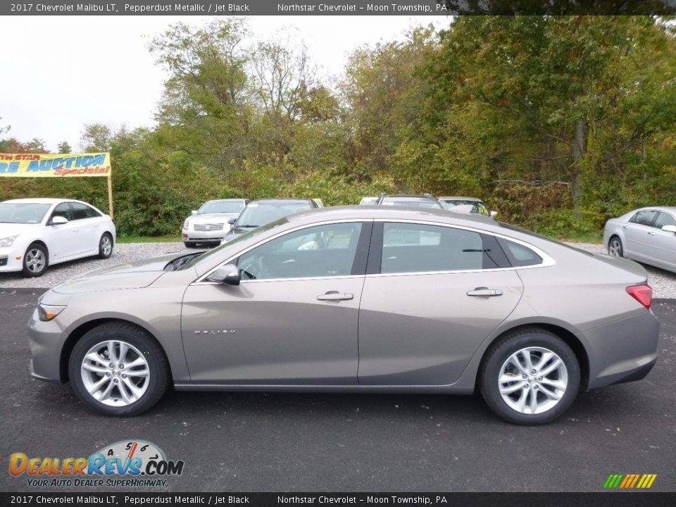 2017 Chevrolet Malibu LT Pepperdust Metallic / Jet Black Photo #8