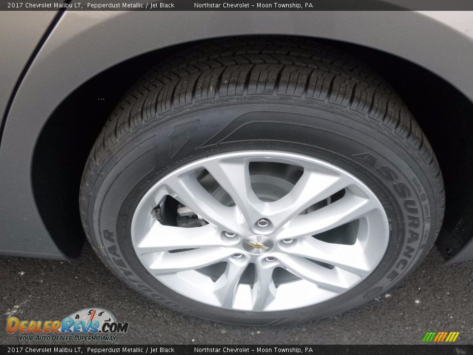 2017 Chevrolet Malibu LT Pepperdust Metallic / Jet Black Photo #9