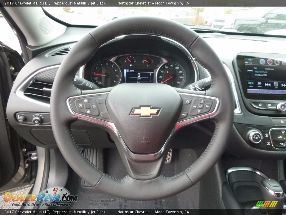 2017 Chevrolet Malibu LT Pepperdust Metallic / Jet Black Photo #16