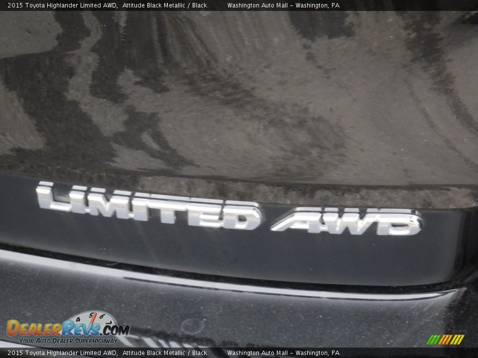 2015 Toyota Highlander Limited AWD Attitude Black Metallic / Black Photo #11