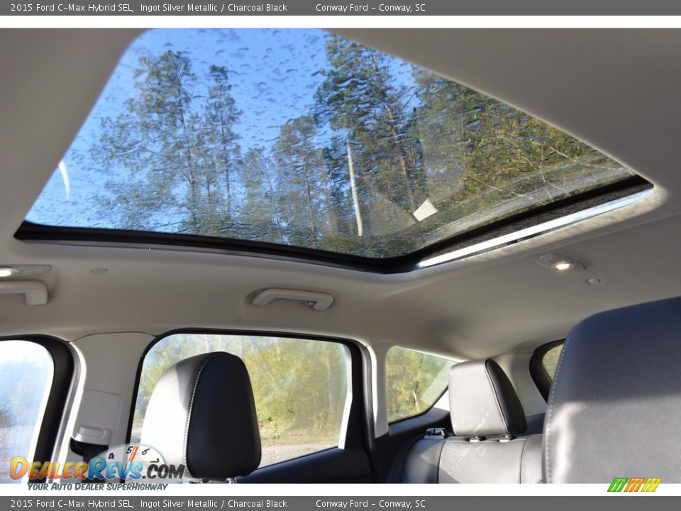 2015 Ford C-Max Hybrid SEL Ingot Silver Metallic / Charcoal Black Photo #13