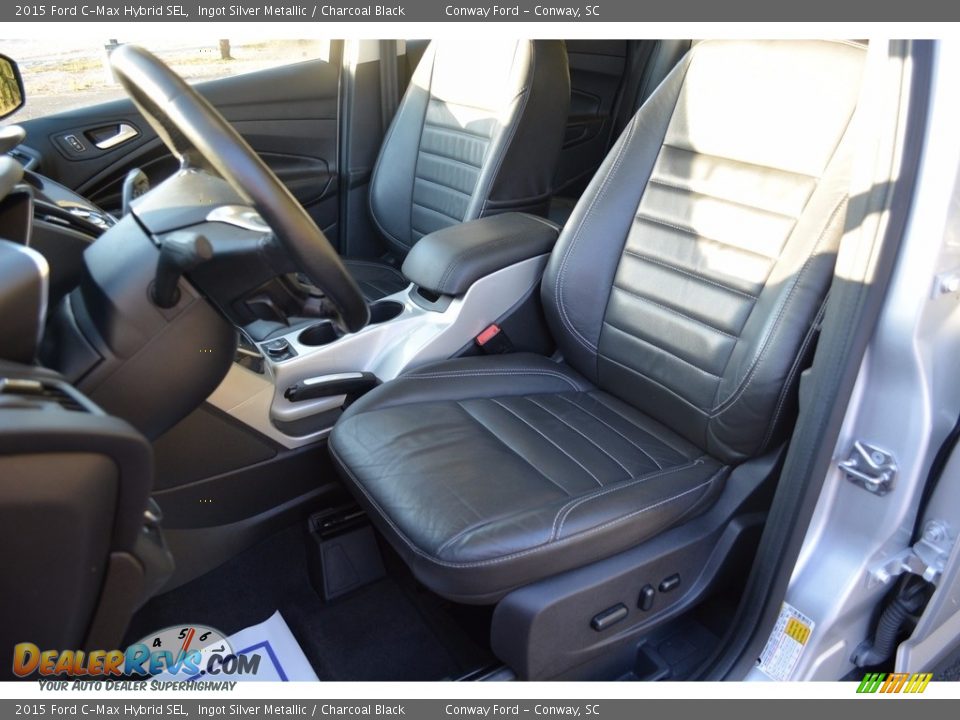 2015 Ford C-Max Hybrid SEL Ingot Silver Metallic / Charcoal Black Photo #16