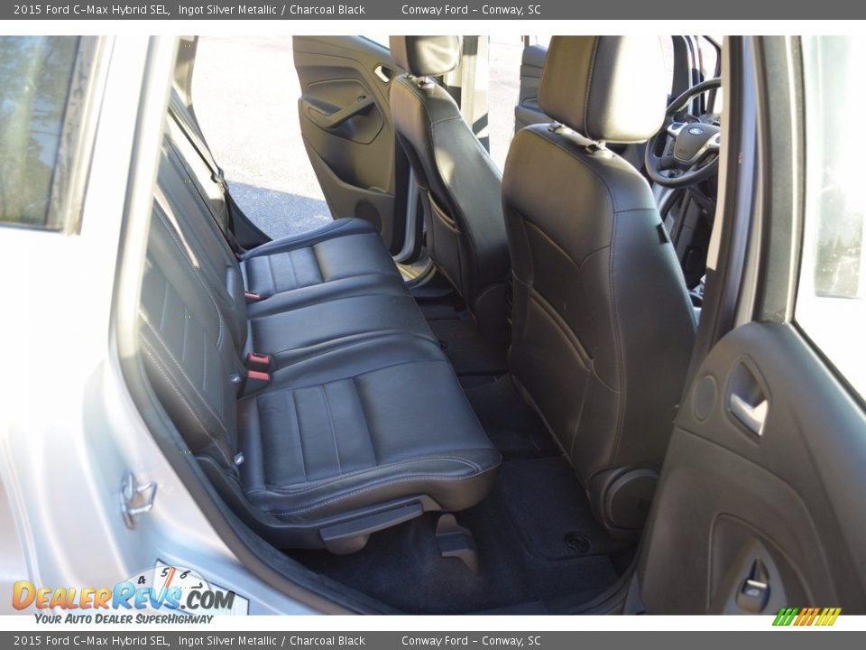 2015 Ford C-Max Hybrid SEL Ingot Silver Metallic / Charcoal Black Photo #18